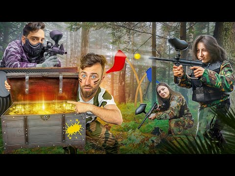 ვთამაშობთ ომობანას შინვუდის ტყეში | Paintball War